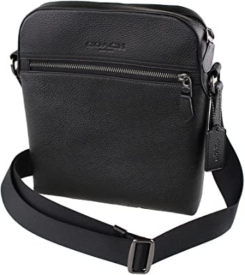 Coach Mens Houston Flight Pebbled Leather Shoulder Bag